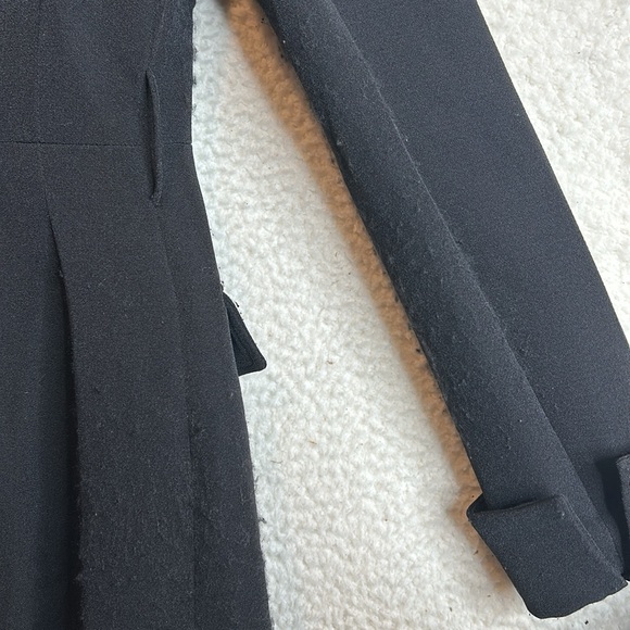 Toccin Valerie Womens Black Long Sleeve Button Down Dress Size 4 - Picture 8 of 10